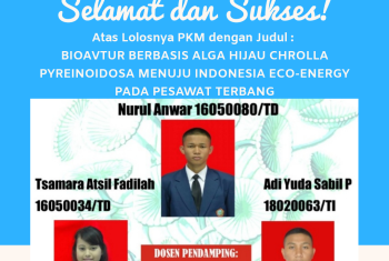 PROPOSAL PKM STTA LOLOS SELEKSI PENDANAAN DIKTI