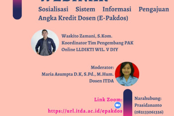 Webinar Sosialisasi Sistem Informasi Pengajuan Angka Kredit Dosen (E-PAKDOS)