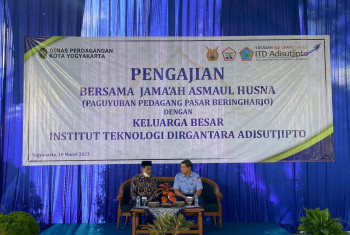 DOA BERSAMA RENOVASI MASJID AL-IFTIHTAR JAMA’AH ASMAUL HUSNA PASAR BERINGHARJO DENGAN KELUARGA BESAR ITD ADISUTJIPTO