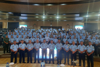 REKTOR ITD ADISUTJIPTO BERIKAN PEMBEKALAN TEMA “IMPLEMENTASI SMART DEFENSE DALAM MENDUKUNG KEAMANAN DAN PERTAHANAN IKN” KEPADA KK-I PASIS SESKOAU A-60 TA 2023