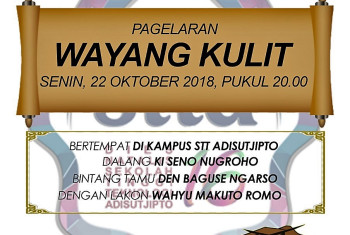 PAGELARAN WAYANG KULIT DALAM MENYEMARAKKAN DIES NATALIS KE 16 STTA